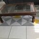 Tray coffee table decorated with a wrought iron trellis from 60-70