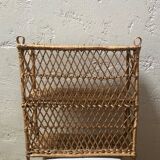 Rattan and wicker shelf
