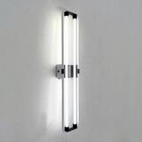 Double white neon wall light by Gian N. Gigante for Zerbetto, 1980