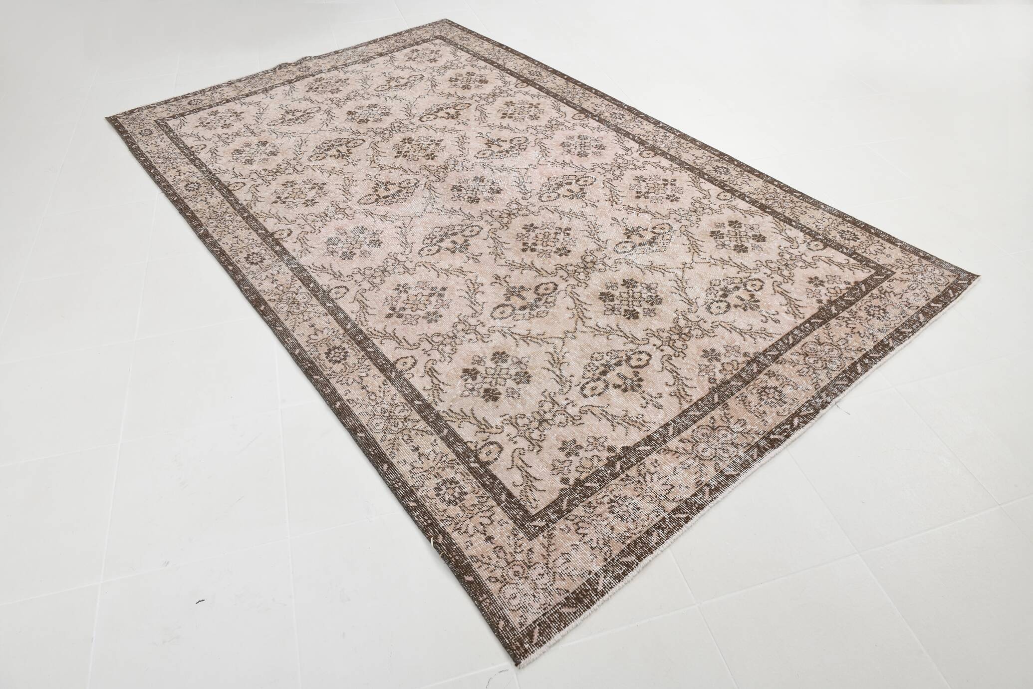 6x10 Light Pink Orientel Vintage Area Rug, 187x300Cm