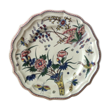 Plate in earthenware Vieux Rouen