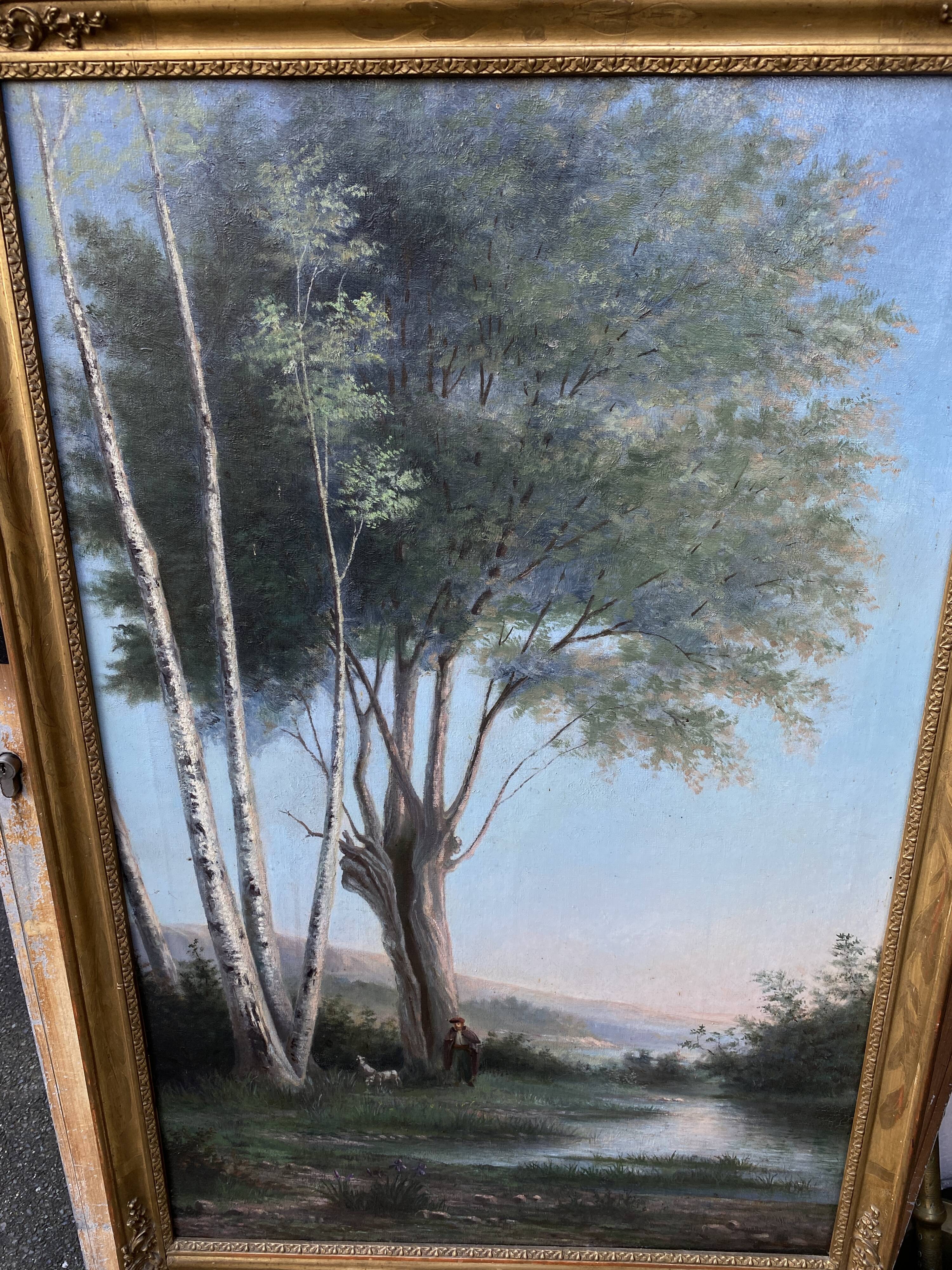 Miroir trumeau XIXè - 129x62cm