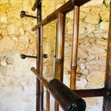 Vintage bamboo entrance hall with mirror circa 1920's