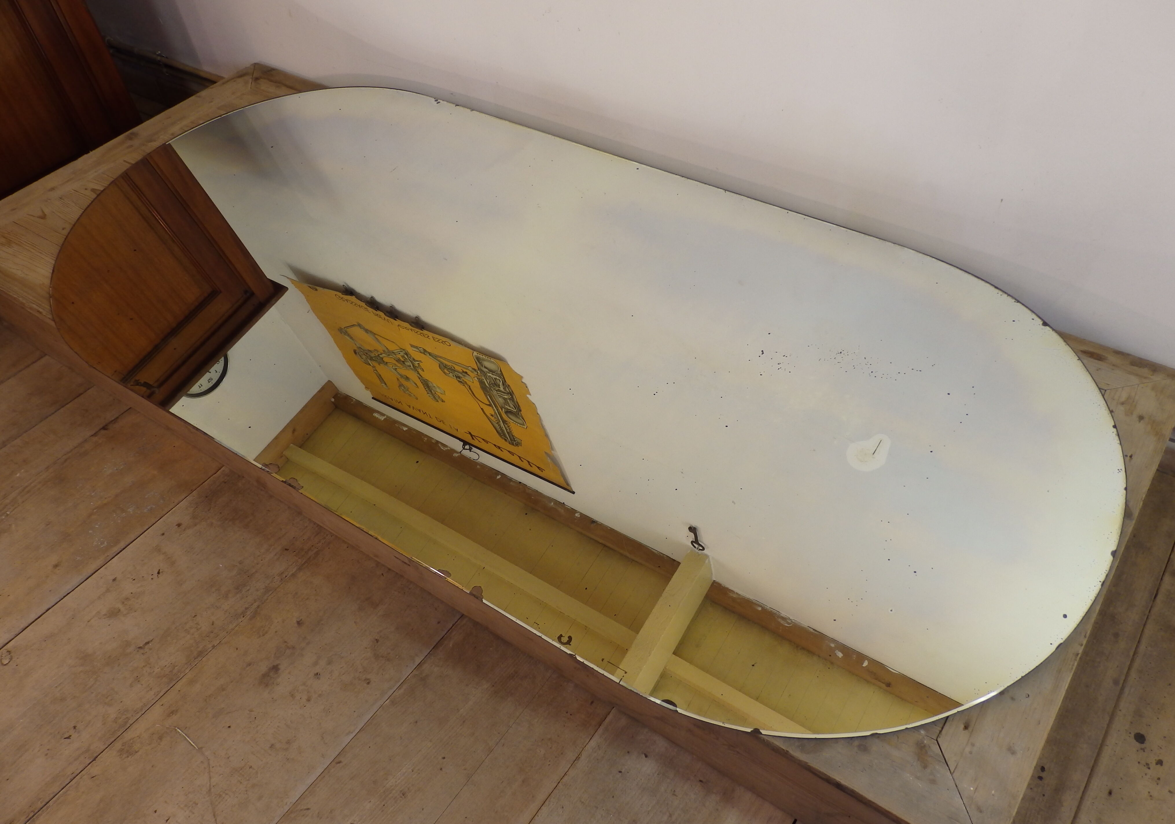 Mirror oval 194x87cm