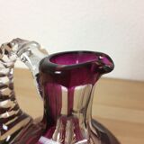 Val Saint Lambert double-layer red cut crystal carafe