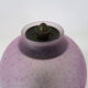 Table lamp, bedside lamp, speckled pink globe and glass and wood beads. Year 60