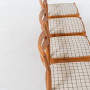Ensemble de 4 chaises de salle à manger par H.W. Klein pour Bramin