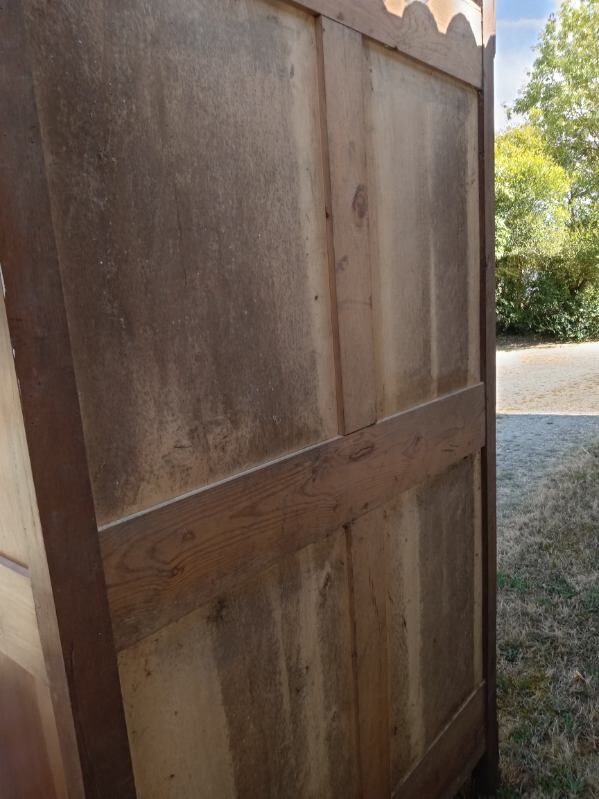 Solid cherry wood wardrobe