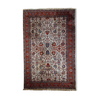 Vintage oriental handmade carpet 210cm x 334cm 1950s, 1c487