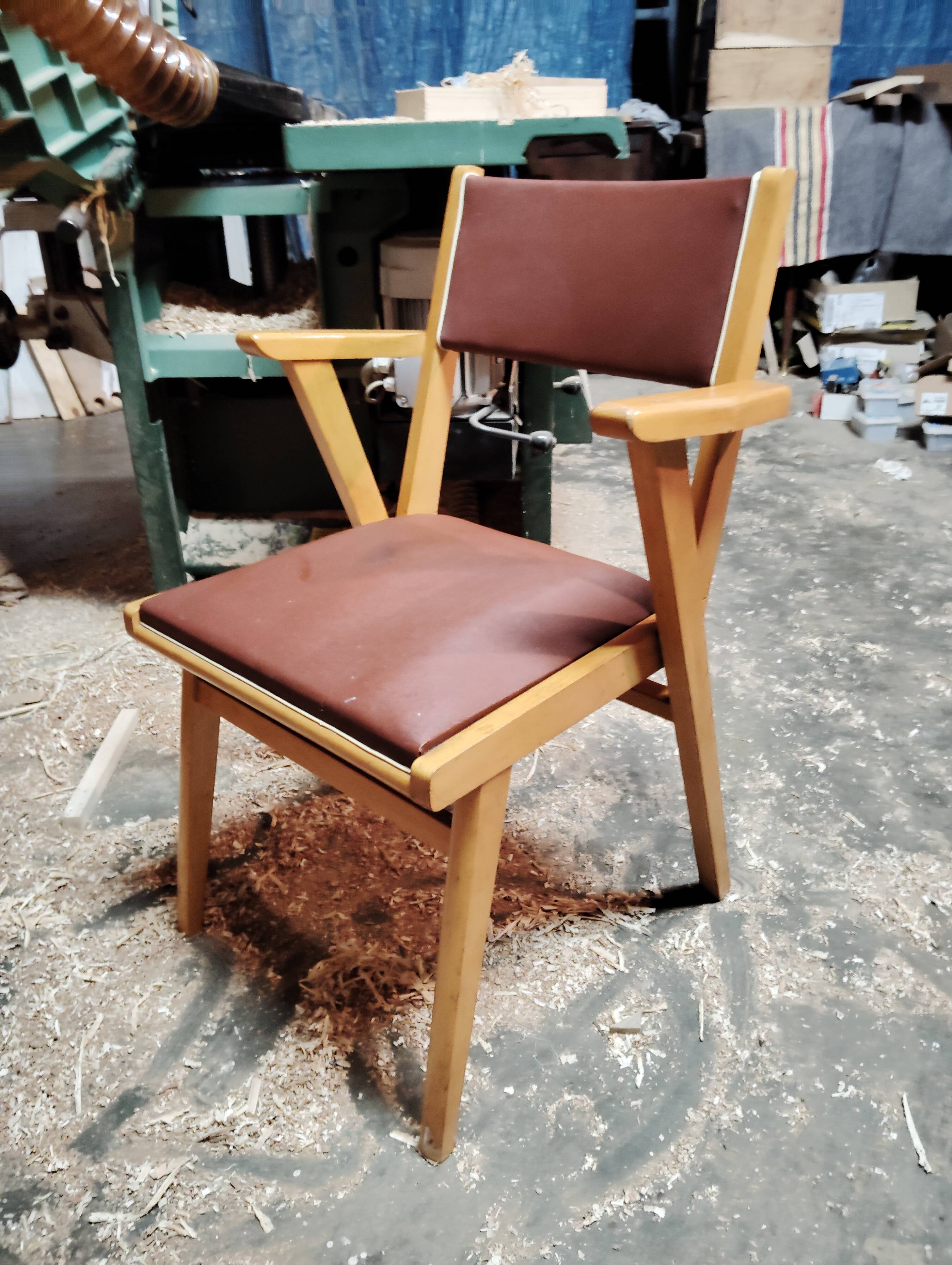 Vintage bridge armchair