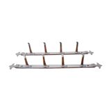 -chrome meat holders,1930s,czechoslovakia