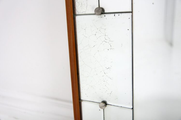 Miroir en hêtre, Suède, 1960, 96x68cm