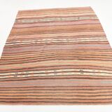 168x217 Tile Color Kilim Rug, Livin Room Rug, 6x7 Antique Vintage Kilim
