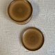 10 dessert plates, Longchamp, 1970, brown