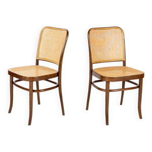 2 chaises de salle à - josef hoffmann
