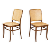 2 chaises de salle à manger Josef Hoffmann Modèle 811