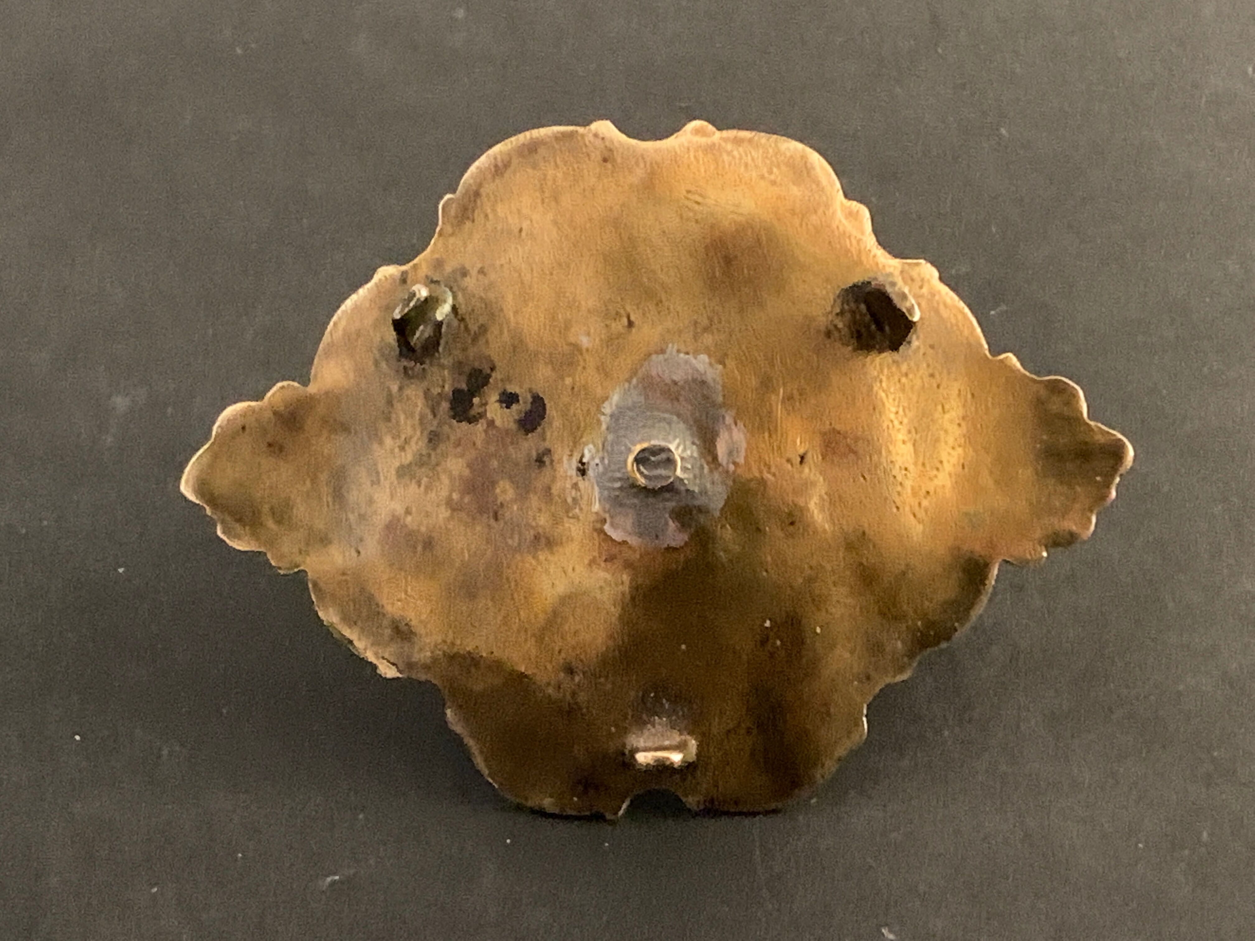 Bronze candlestick and napoleon III partitioned enamels