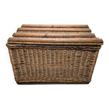 Old Large French Wicker Basket, 1st half 1900s