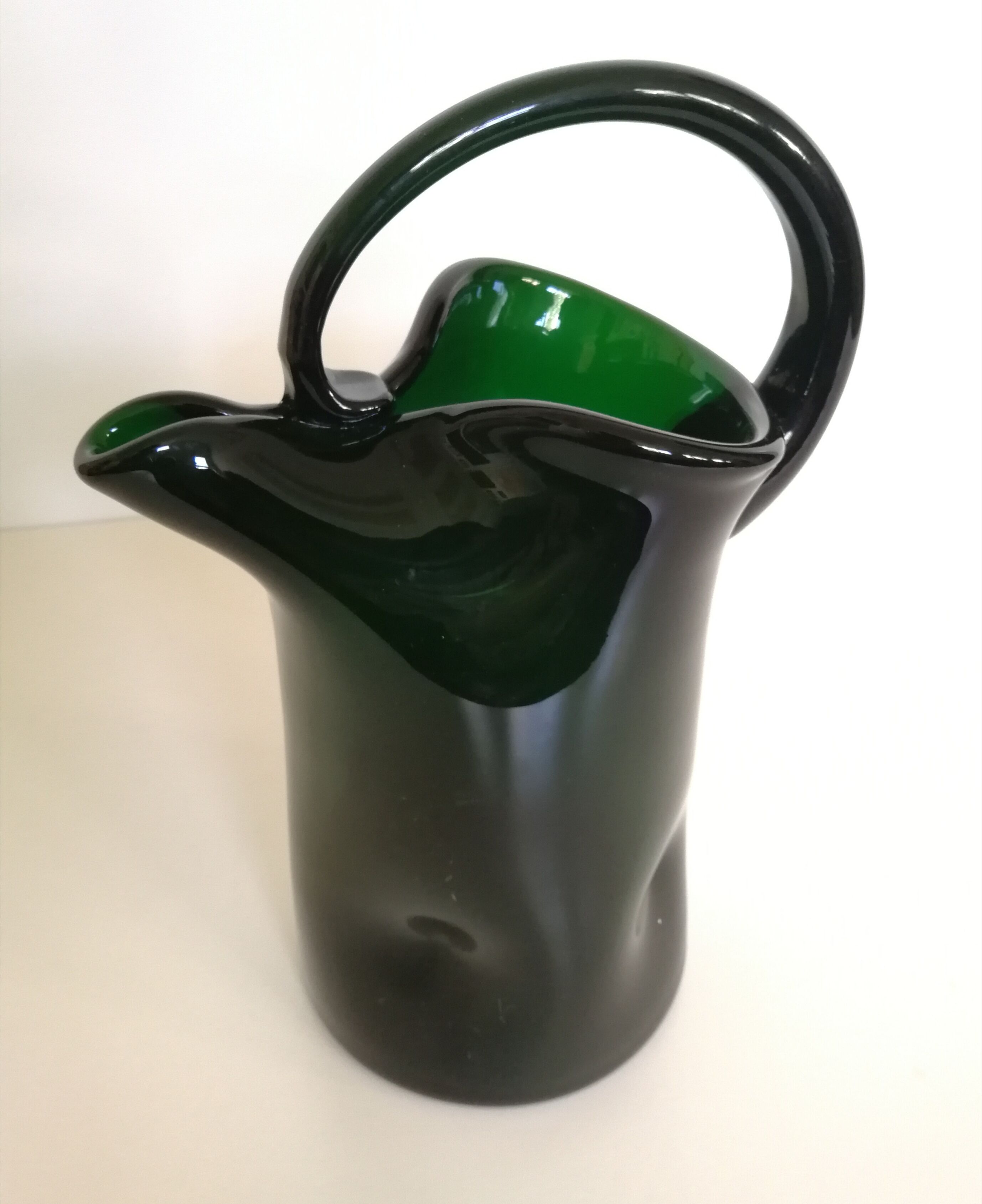 Old blown glass pitcher