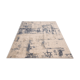 Wool rug 2.4x3.4 m Abstract blue and beige
