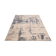 Wool rug 2.4x3.4 m Abstract blue and beige