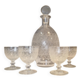 Baccarat carafe and glasses