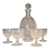 Baccarat carafe and glasses