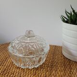 Sucrier en verre moulé
