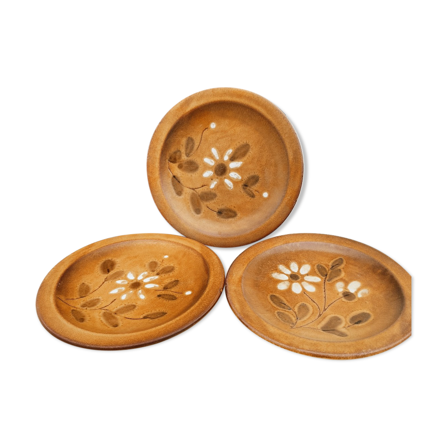 3 Vallauris ceramic plates