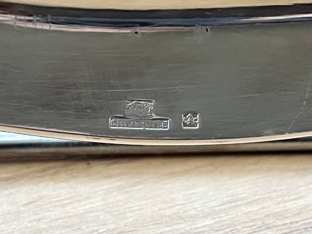 Silver-plated fish dish from the Christofle house.