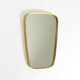 A pair of rare Mid Century "Münchener Zierspiegel" brass wall mirrors