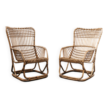 Paire de fauteuils B4 de Tito Agnoli,  Bonacina
