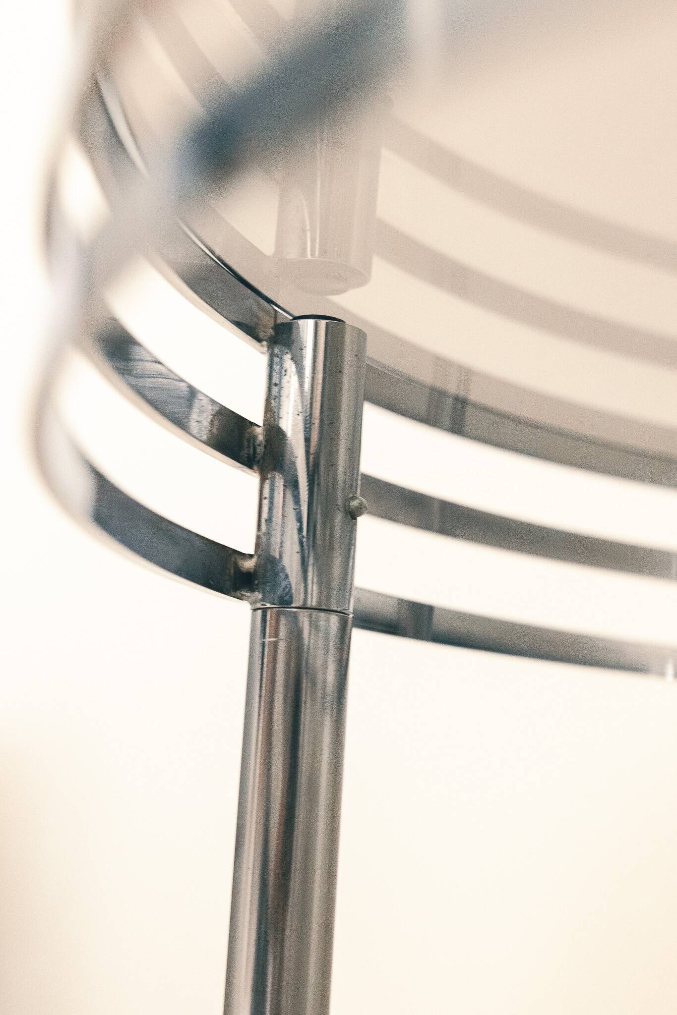 Vintage 70s chrome coffee table