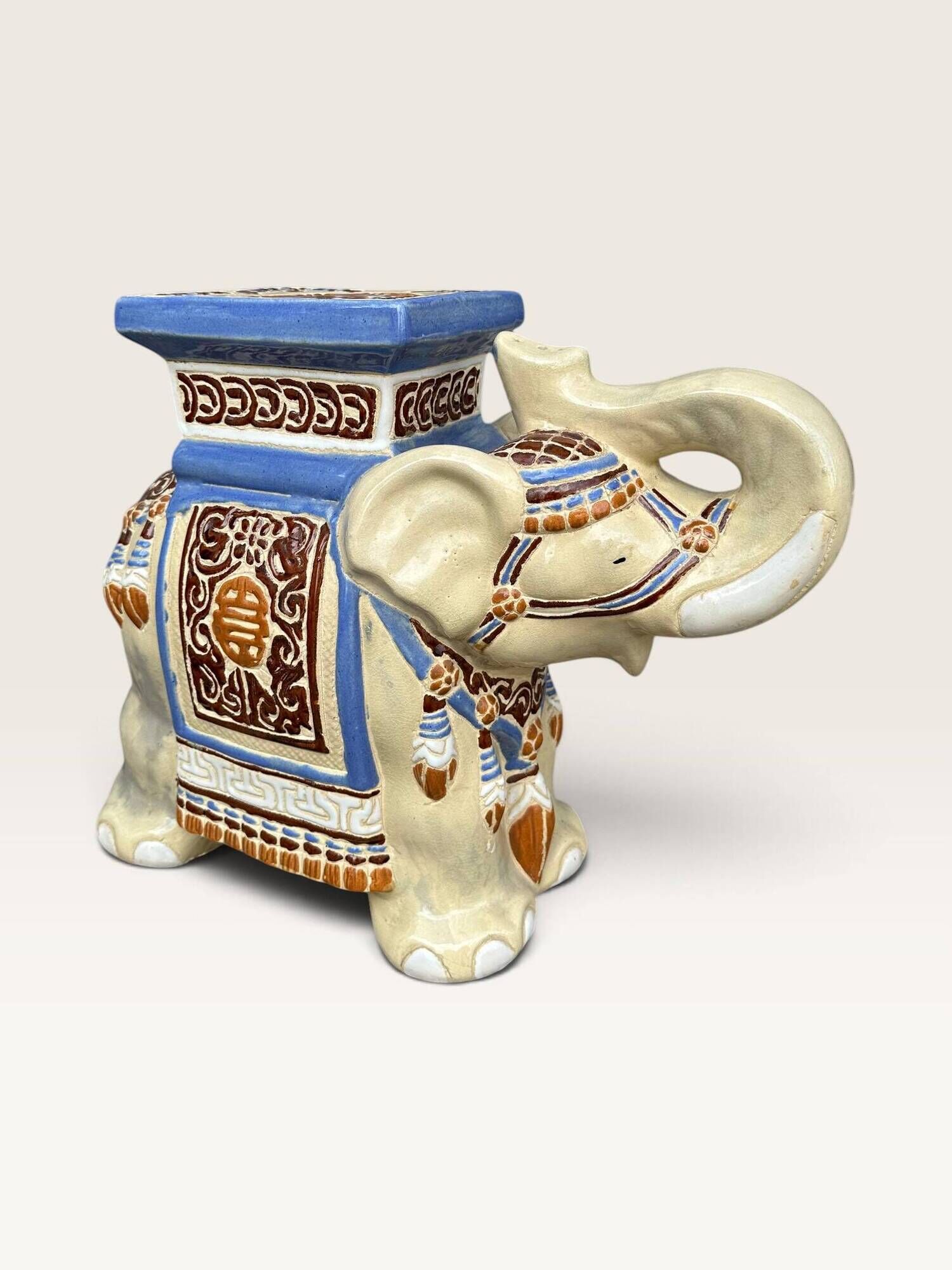 Elephant ceramic side table