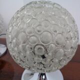 Glass Bubble Table Lamps, 1970s, Set of 2