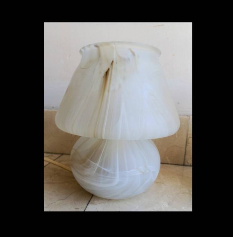 Pair mushroom lamps