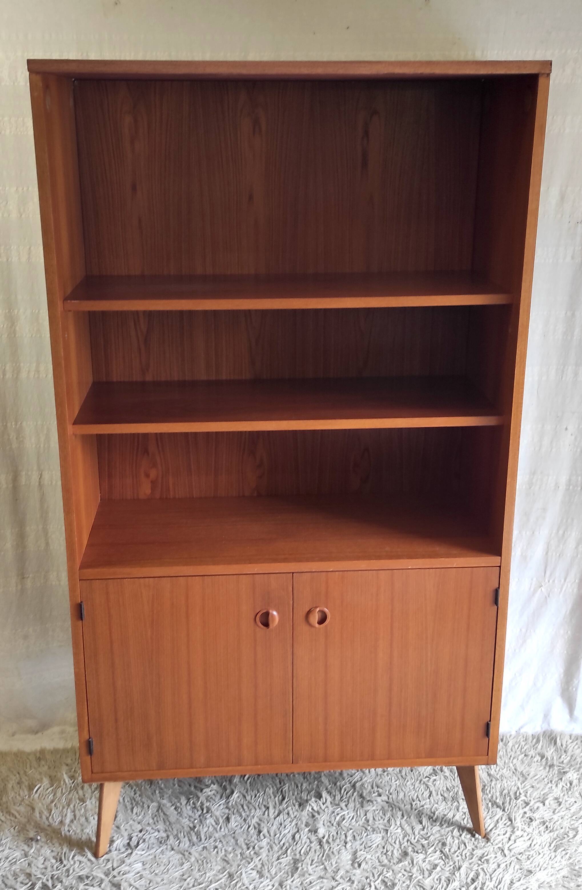 Scandinavian-style teak bookcase, 1960s