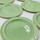 Set of 6 Keralux Boch earthenware plates
