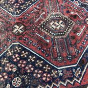 Carpet old persian hand made ghashghai wool 97 x 152 cm