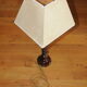 Twisted foot lamp
