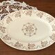 Oval serving dish in Terre de Fer Gien earthenware with Osborne Sepia decor