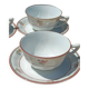 Floral porcelain cups