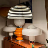 Kazuo Motozawa, Large Suspension "Saturn", Circa 1972, Metal Lamp