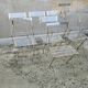 Set of 8 folding plexiglass chairs, Yonel Lebovici and Bernard Berthet, 1970