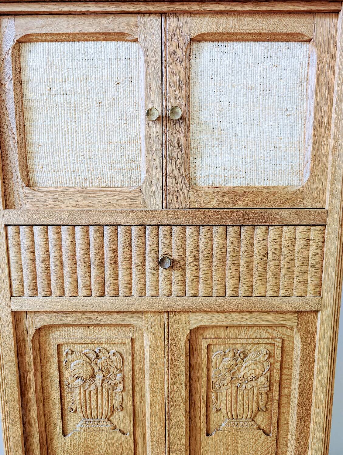 Solid oak Art Deco sideboard