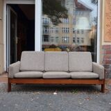 Scandinavian sofa in teak and wool À.S mobler vintage 60s Danish design