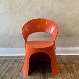 Nanna Ditzel, chair model OD 5301 in orange lacquered fiberglass