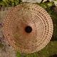 Large rattan pendant light, handmade, 55x40cm