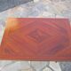 Antique inlaid opening side table