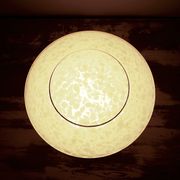 Clichy glass table lamp with a golden trim